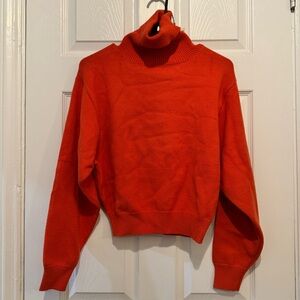Orange Cropped Sweater